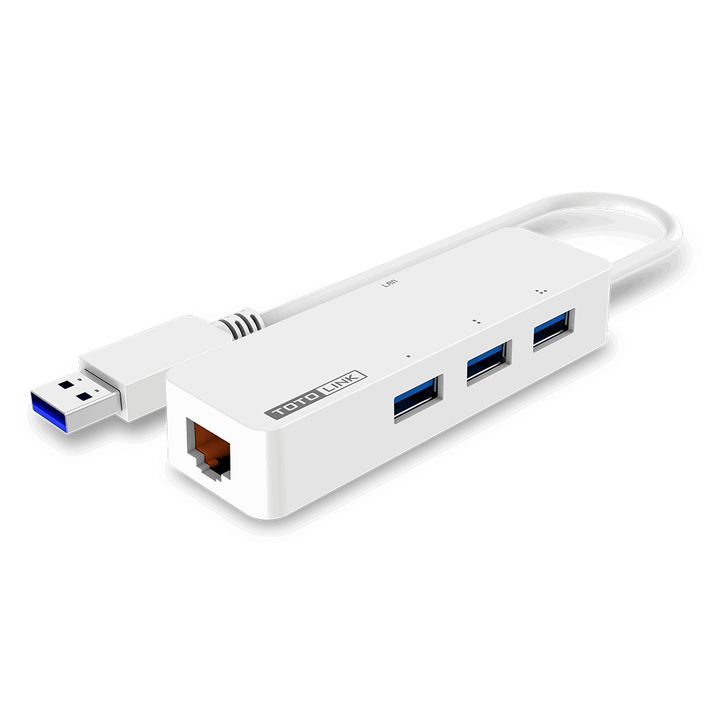 TOTOLINK U1003 USB3.0轉RJ45 Giga網路卡+usb集線器
