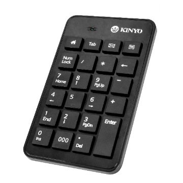 KINYO  USB有線筆電專用巧克力數字鍵盤 KBX-03