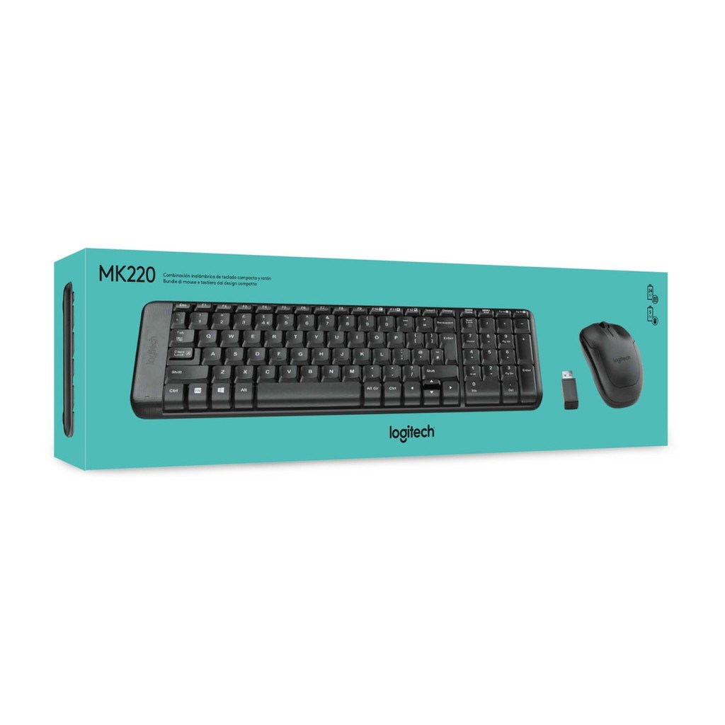 Logitech  羅技 無線滑鼠鍵盤組 MK220