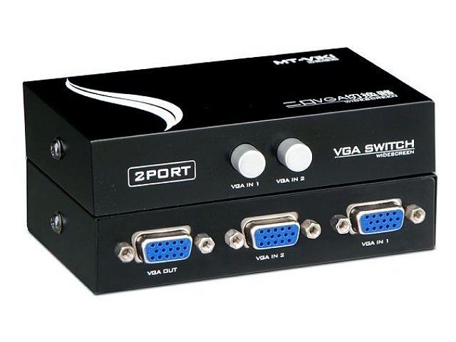 MT-15-2CF 2進1出 VGA按扭式 切換器