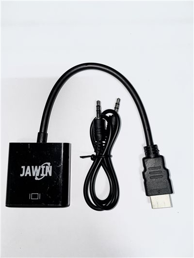 JAWIN  HDMI 轉 VGA 有音頻