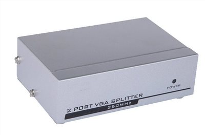 VGA 螢幕分配器 1進2出 250MHZ(鐵製)